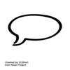 hand-drawn speech bubble icon
